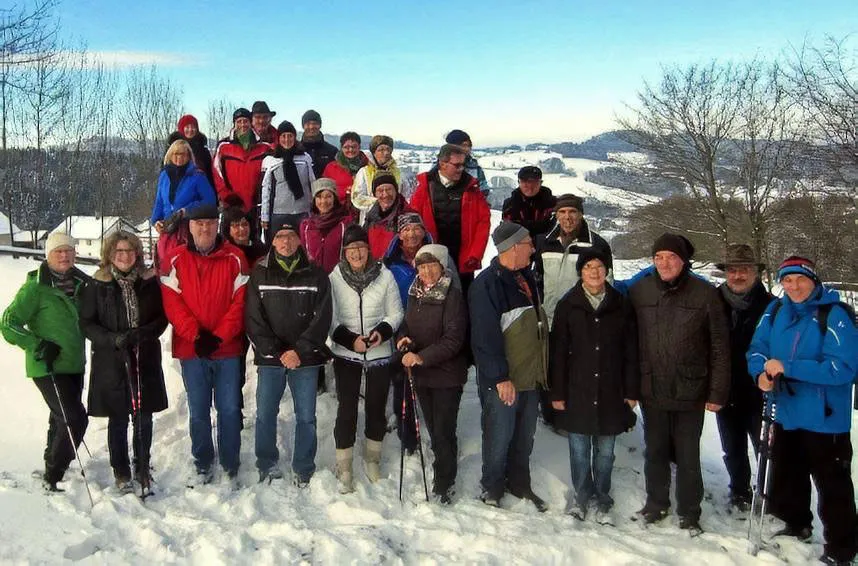 TCW-Mitglieder bei der Dreikönigswanderung