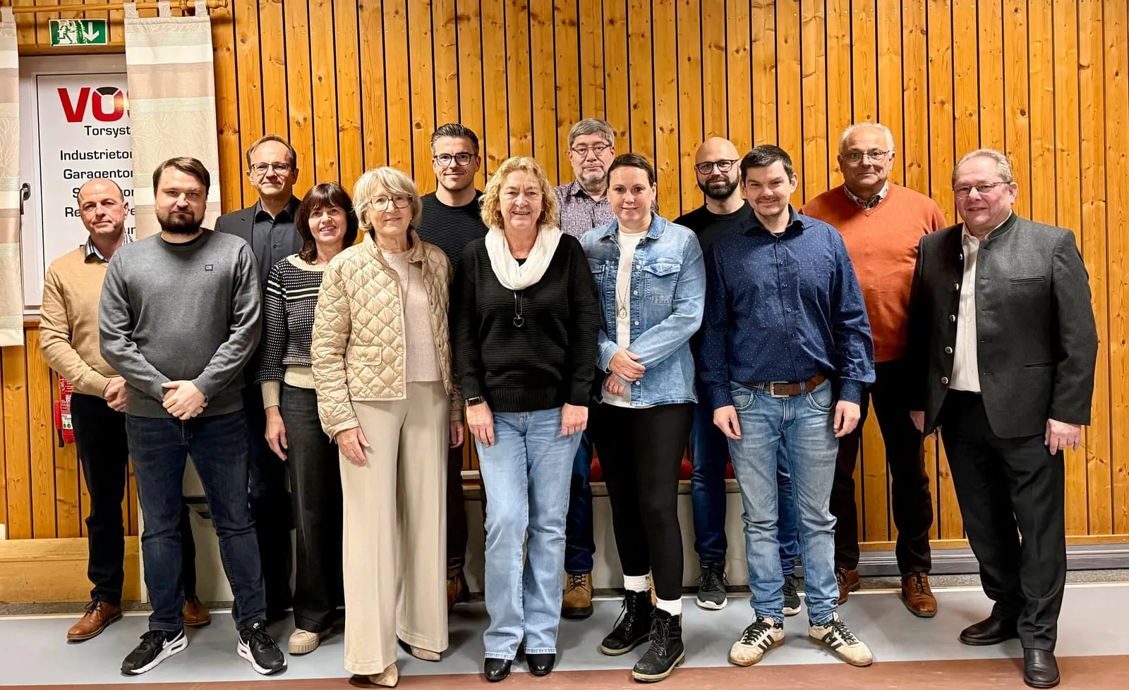 Die Vorstandschaft des TC Willmering am 16. November 2025 in Willmering